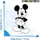 Figurine en carton à colorier Mickey Disney Hauteur 89 CM