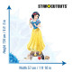 Figurine géante en carton Blanche Neige Disney Princesse Hauteur 134 CM