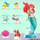 Figurine en carton Disney Princesse Ariel Hauteur 134 CM