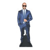 Figurine en carton Jason Statham costume bleu et lunettes de soeil - Haut 178cm