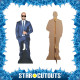 2 cotés Figurine en carton Jason Statham costume bleu et lunettes de soeil - Haut 178cm