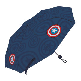 Parapluie Pliant - Captain Marvel, 8 Panneaux, Diamètre 96 cm