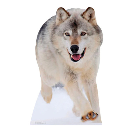 Figurine en carton taille réelle Le Loup hauteur 92 cm