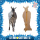 Figurine en carton Zebre adulte Haut 162 cm