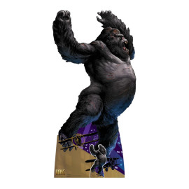 Figurine en carton King Kong à l'attaque avion à hélices - Hauteur 193 cm