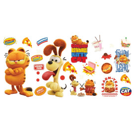 Sticker repositionnables Garfield le Film 31 pièces - 49,53x86,94 cm