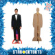 Figurine en carton Novak Djokovic costume smoking noir - Haut 190 cm
