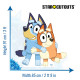 Figurine en carton - Bluey & Bingo - Haut 91 cm