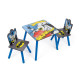 Ensemble Table En Bois - BATMAN (50X50X44CM) + 2 Chaises (26,5X26,5X50CM)