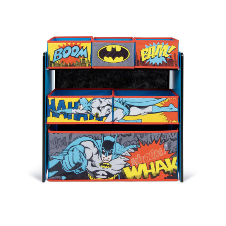 Meuble de rangement 6 paniers En Bois BATMAN - 62X30X60CM