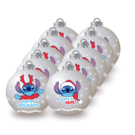 Lot de 10 Boules de Noël - Disney Lilo & Stitch