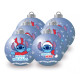 Lot de 6 Boules de Noël - Lilo & Stitch happy - 8 cm