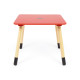 Ensemble Table En Bois - MICKEY (50X50X44CM) + 2 Chaises (26,5X26,5X50CM)