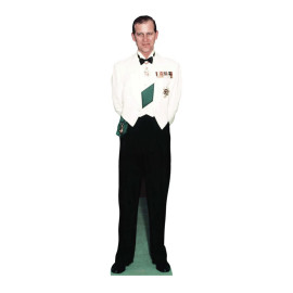 Figurine en carton Prince Philip duc d'Edimbourg en 1956 -Haut 187cm