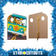 Figurine en carton Passe tête Scooby Doo Mystery Adventures machine Van 134 cm