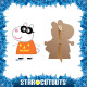 Figurine en carton Peppa pig - Suzy Sheep déguisée en citrouille Hauteur 73 cm