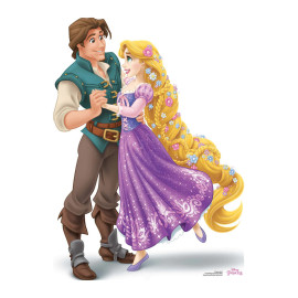 Figurine en carton Disney - Raiponce et Flynn Rider Hauteur 83 cm