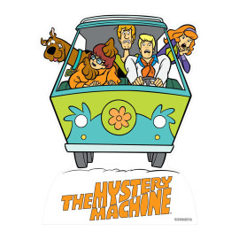 Figurine en carton Le mystère de Fred Van machine Scooby Doo Hauteur 93 cm