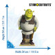 Figurine en carton Shrek debout qui sourit Hauteur 94 cm