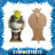 Figurine en carton Shrek debout qui sourit Hauteur 94 cm