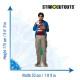 Figurine en carton Dr Raj Koothrappali Hauteur 175 cm