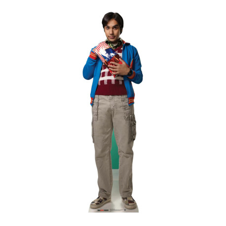 Figurine en carton Dr Raj Koothrappali Hauteur 175 cm