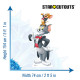 Figurine en carton Tom et Jerry dans leur Smokings Hauteur 154 cm