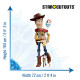 Figurine en carton Toy Story 4 - Woody et Forky la fourchette cuichette Hauteur 164 CM