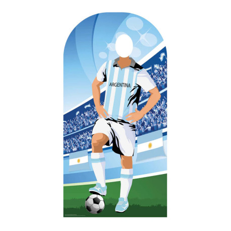 Figurine en carton passe tête Argentine (Coupe du monde de football) 190 cm