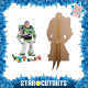 Figurine en carton Buzz l'éclair Toy Story et Six Mini Figurines - 134 cm