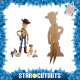 Figurine en carton Toy Story Woody Cowboy et Six Mini Figurines - Hauteur 134 cm