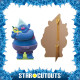 Figurine en carton Les Trolls - Biggie Hauteur 133 CM