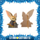 Figurine en carton Zootopie - Finnick le fennec Hauteur 60 cm