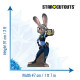 Figurine en carton Zootopie - Judy Hopps la lapine Hauteur 91 cm