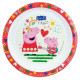 PEPPA PIG LOT DE 6 PCS (VERRE, ASSIETTE, BOL, COUVERTS, GOURDE, BG)