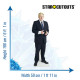 Figurine en carton taille reelle Boris Johnson 186cm