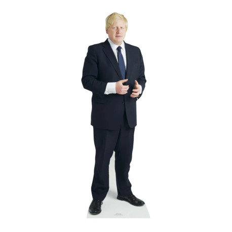 Figurine en carton taille reelle Boris Johnson 186cm