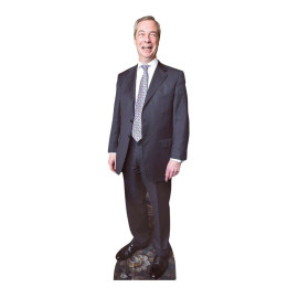 Figurine en carton taille reelle Nigel Farage 181cm