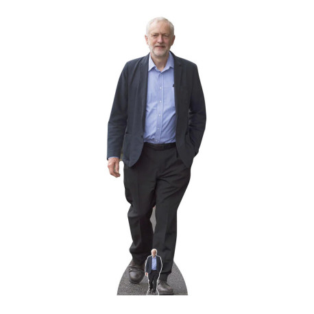 Figurine en carton Jeremy Corbyn politique anglais Haut 175 cm