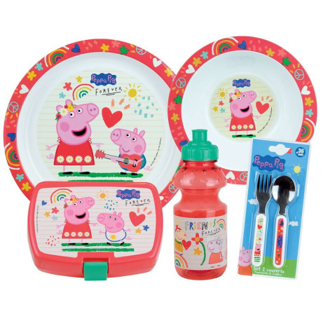 PEPPA PIG LOT VAISSELLE POUR ENFANT