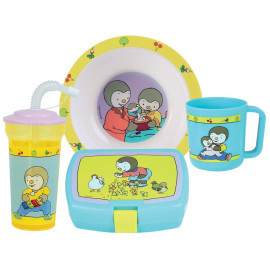 T'CHOUPI LOT VAISSELLE POUR ENFANT