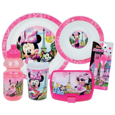 DISNEY MINNIE LOT VAISSELLE POUR ENANT