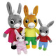 4 Peluches - Coffret De La Famille Trotro - 24 CM