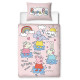 Parure de lit Peppa Pig pour lit junior 120x150 cm