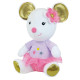 Peluche - Opéra Musical Souris Blanche - 18 CM