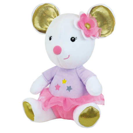 Peluche - Opéra Musical Souris Blanche - 18 CM