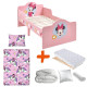 Pack Lit Minnie Mouse avec Matelas et Textile complet - couchage 140x70 cm