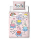 Parure de lit Peppa Pig 120 cm x 150 cm