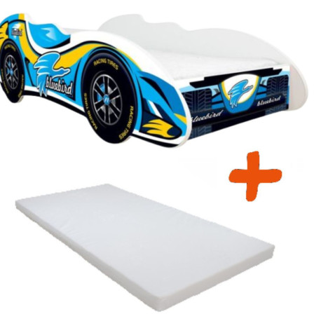 Lit + Matelas - Lit Enfant Bluebird - F1 - 140 x 70 cm