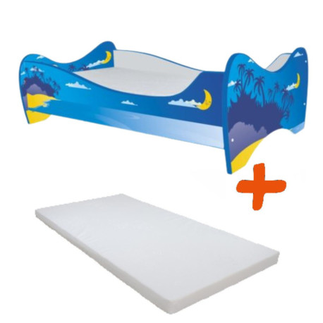 Lit et Matelas - Lit Enfant Pirates - 140 x 70 cm